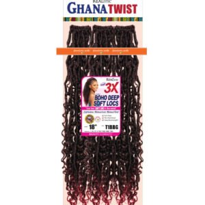 REALISTIC 3X GHANA TWIST BOHO DEEP SOFT LOCS 18"