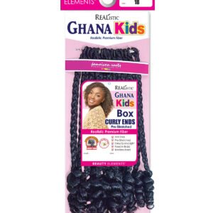 REALISTIC GHANA KIDS BOX CURLY ENDS 10″
