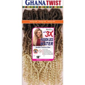 3X GHANA PASSION LOCS WATER 18″