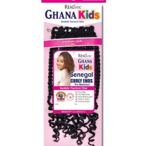 REALISTIC GHANA KIDS SENEGAL CURLY ENDS 10″