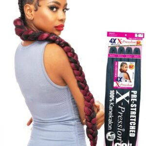 4X Realistic X-Pression Braiding Hair 62"