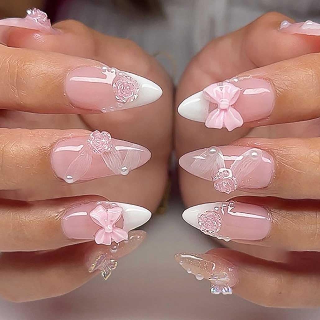 3D Flower nails