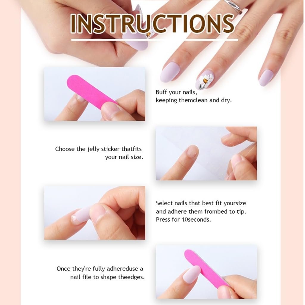 Black French Tip Press on Nails - Image 4