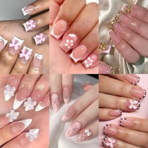 Cute Bow Nails